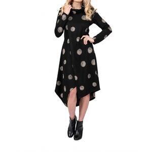 NEW SCAPA long sleeve dress in sleek black